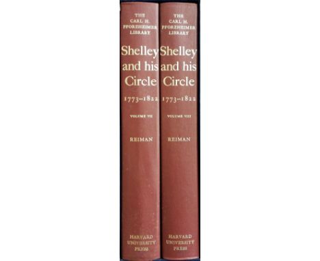 Reiman (Donald H. [editor]). Shelly and his Circle 1773-1822 [The Carl H. Pforzheimer Library, volumes 7-8], 2 volumes, Cambr