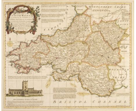 South Wales. Kitchin (Thomas), A New Map of South Wales, containing the Counties of Radnor, Brecknock, Glamorgan, Carmarthen,