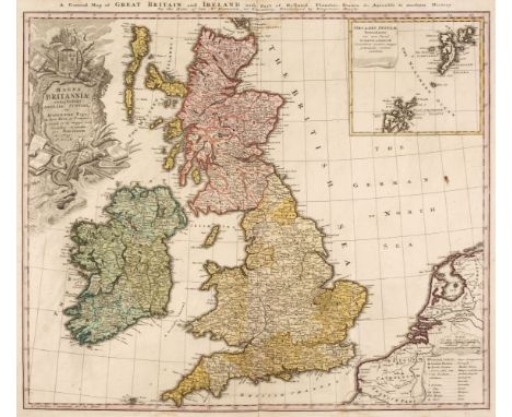 British Isles. Homann (Johann Baptiste, Heirs of), Magna Britannia complectens Angliae, Scotiae et Hyberniae..., circa 1730, 