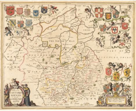 Cambridgeshire. Jansson (Jan), Comitatis Cantabrigiensis vernacule Cambridgeshire, Amsterdam circa 1650, engraved map with co