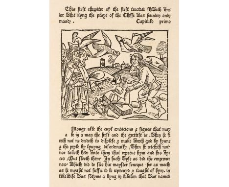 Caxton (William). The Game of Chesse, edited with remarks by Vincent Figgins, facsimile edition, London:Vincent &amp; James F