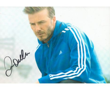 David Beckham signed 6x4inch colour photo. Good condition. All autographs come with a Certificate of Authenticity. We combine