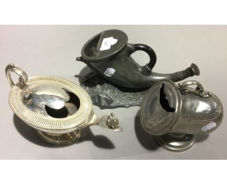 Three Victorian spoon warmers