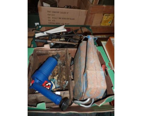 2 boxes of assorted tools