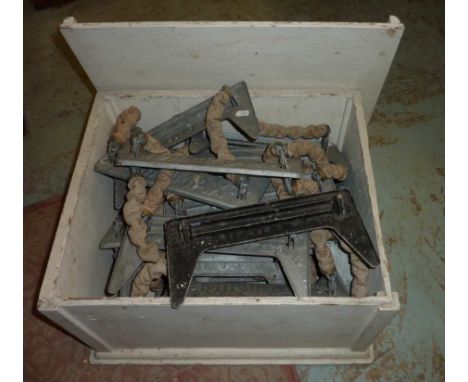 Escape ladder in wooden box
