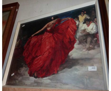 Retro print 'The Red Skirt' FRS Clemente