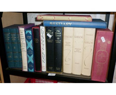 Shelf of Folio Society books