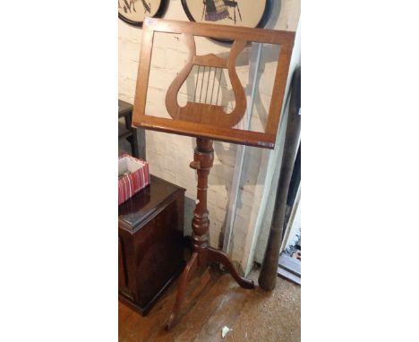 Edwardian light oak music stand