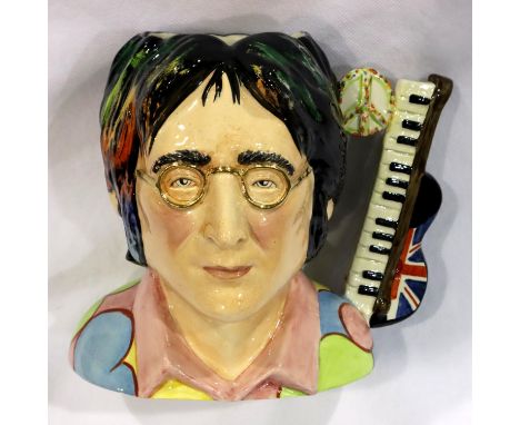 Bairstow Manor Collectables John Lennon limited edition toby jug by Ray Noble, H: 16 cm. No cracks, chips or visible restorat