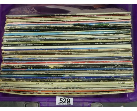 Approximately forty mixed pop and rock LPs to include Michael Jackson. Not available for in-house P&amp;P, contact Paul O'Hea
