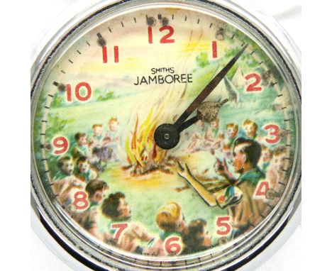 Smiths Jamboree crown wind pocket watch, working at lotting, case D: 51 mm. P&amp;P Group 1 (£14+VAT for the first lot and £1