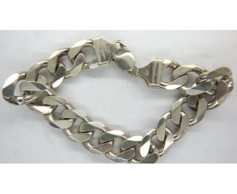 925 silver bracelet, L: 23 cm, 73g. P&amp;P Group 1 (£14+VAT for the first lot and £1+VAT for subsequent lots) 