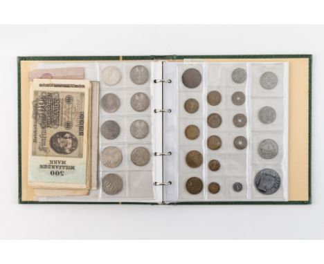 Bestehend aus folgenden Silbermünzen: Baden: 5 Mark 1902  Regierungsjubiläum, 27,7 g, ss+. 2 x 2 Mark 1906 Goldene Hochz.,  j