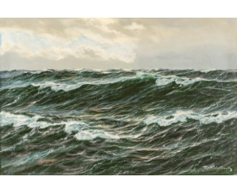1898 Kiel - 1970 Starnberg.  Öl/Lw. Meereswogen. U.r. sign. 60 x 92 cm. R.  Lit.: 1,2,14.