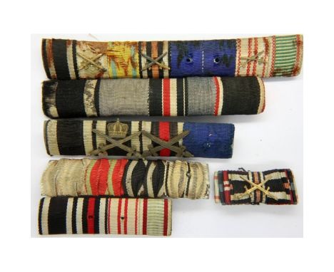 Mixed Imperial German ribbon bars. P&amp;P Group 1 (£14+VAT for the first lot and £1+VAT for subsequent lots) 