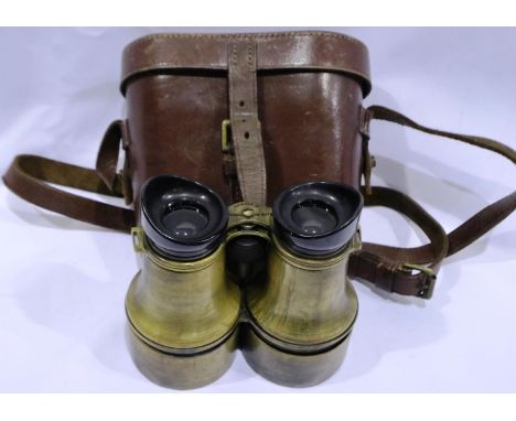 A pair of HH &amp; Son Ltd Liverpool binoculars, no 21175, with case. P&amp;P Group 2 (£18+VAT for the first lot and £3+VAT f
