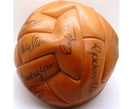 Liverpool FC 1965 FA Cup winners football, new, unused, never inflated, was signed on the day and given to the owners father 