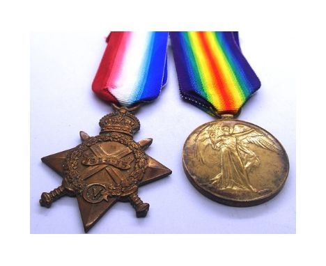 232742 W Ganly AB RN WWI defence medal and 1914-15 star. P&amp;P Group 1 (£14+VAT for the first lot and £1+VAT for subsequent