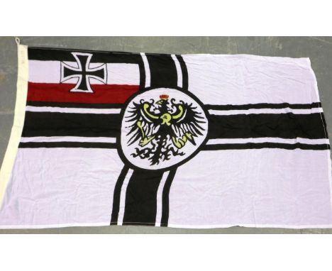 Reproduction Imperial German cotton battle flag 135 x 90 cm. P&amp;P Group 1 (£14+VAT for the first lot and £1+VAT for subseq