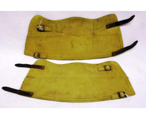 A pair of WWII British gaiters, dated 1944 with broad arrow. P&amp;P Group 1 (£14+VAT for the first lot and £3+VAT for subseq