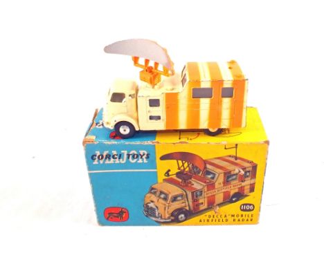 A boxed Corgi Toys 1106 'Decca' mobile airfield radar in light orange