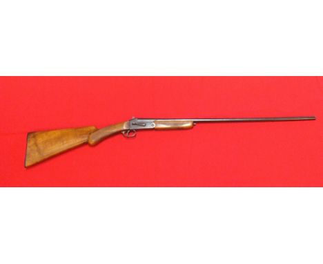 A .410 S/B side lever hammer shotgun by Canon, S/No. 62073, this item can only be purchased by someone with a current valid s