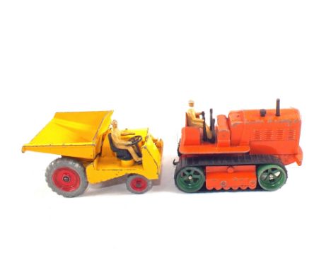 A Dinky Muir Hill dumper and a Blaw Knox tractor