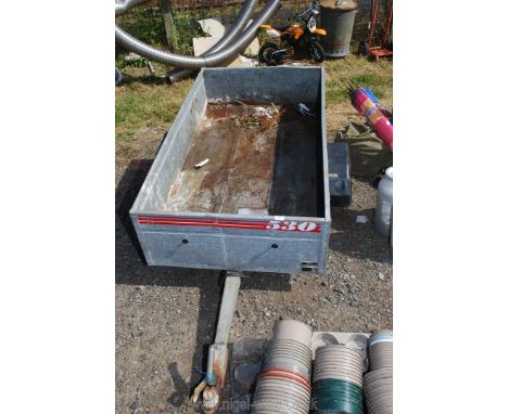 A single axle trailer caddy.