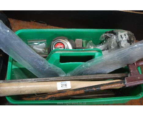 Tool tray of Mixed tools, tape measure etc.