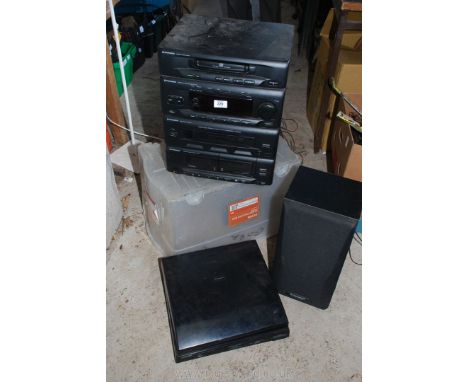 Pioneer Sound System, Record Player and one speaker. 