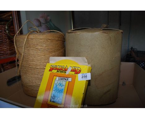 2 Rolls Baler twine (unused), plus a pack of stick-a-LED, window design.