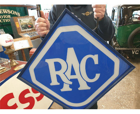 RAC LIGHT UP SIGN DOUBLE SIDED