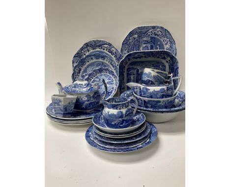A good collection of Spode Italian, Varying dates.