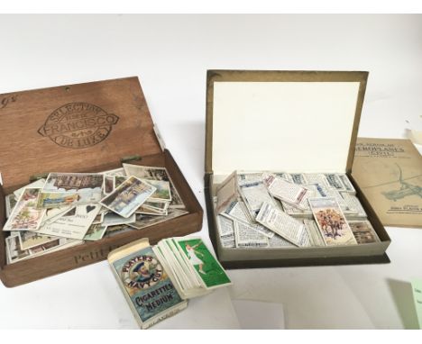 A collection of loose vintage cigarette cards (a lot)