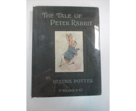 The Tale of Peter Rabbit, first trade edition, no date [1902], with 'wept big tears', grey leaf end-papers with ownership nam