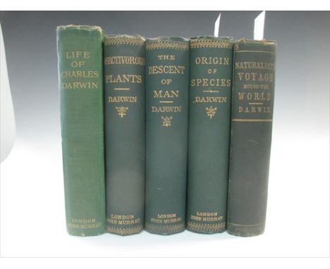Origin of Species, 6th edition Murray 1882; The Descent of Man, 2nd edition (15th thousand) Murray 1882; Journal of Researche