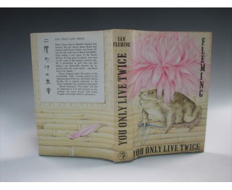 You Only Live Twice, first edition 1964, ownership label pasted in otherwise good in dust jacket; together with five novels b