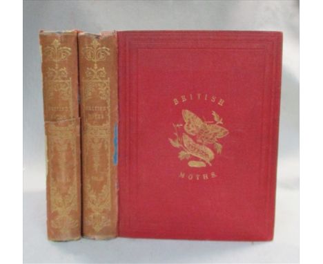 British Moths and their Transformations, 2 vols 1857, 4to, new edition, 124 hand-coloured lithographed plates, one or two det