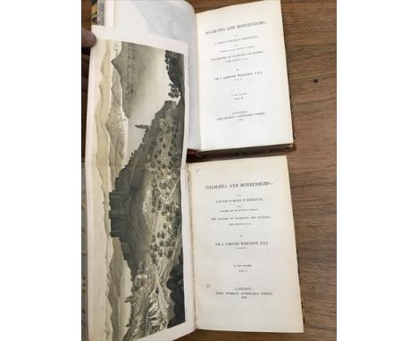 Dalmatia and Montenegro, first edition, 2 vols., 1848, 8vo, 7 lithographed plates, 7 wood-engraved plates, folding map and 2 