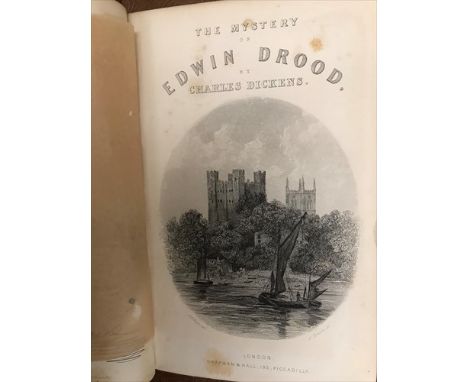 The Life and Adventures of Nicholas Nickleby, first edition 1839, 8vo, plates, typical staining, half roan; Bleak House, 1853