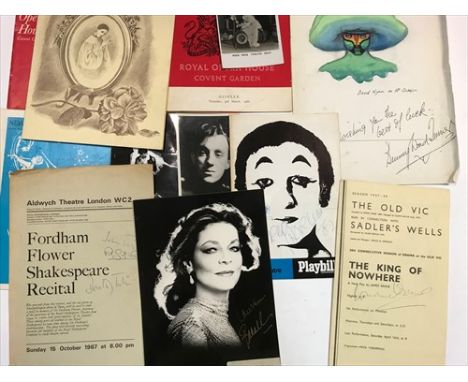 The King of Nowhere, by James Bridie, programme 1937-38 signed by Laurence Olivier in pencil; portrait photograph of Lauren B