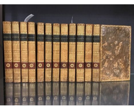 The History of the Decline and Fall of the Roman Empire, new edition in 12 volumes, London 1802, 8vo, folding maps, portrait,