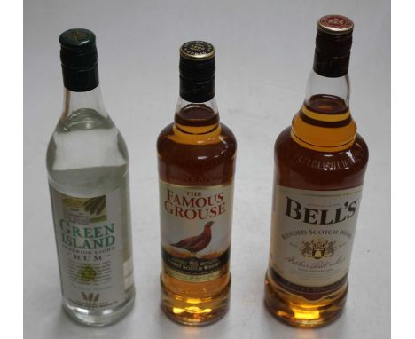 The Famous Grouse Finest Scotch Whisky, 70cl, 40%, one bottle in carton; one other; Bell's blended Scotch Whisky, 100cl, 40%,