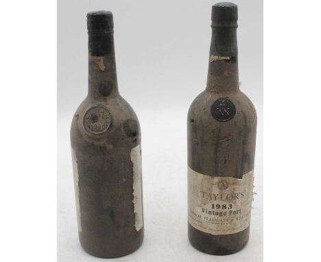 Graham's vintage port, 1980, one bottle; and Taylor's vintage port, 1983, one bottle (2)