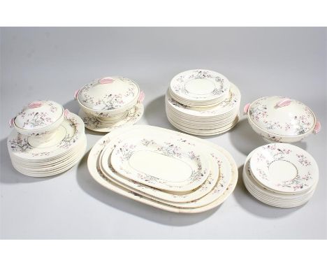 Spode Royal Jasmine part service, to include plates, tureens, meat dish, etc, (qty)