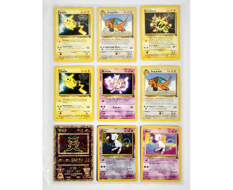   Pokemon TCG. Promo card collection including Black Star Promos. Including x2 Pikachu (First Pokemon Movie). x2 Dragonite (F