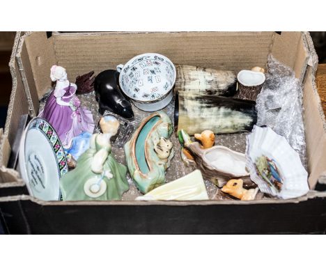 Quantity of Bone China &amp; Pottery, including a Coalport 'Marianne' figure by Jenny Oliver, dated 1998, a Francesca hand pa