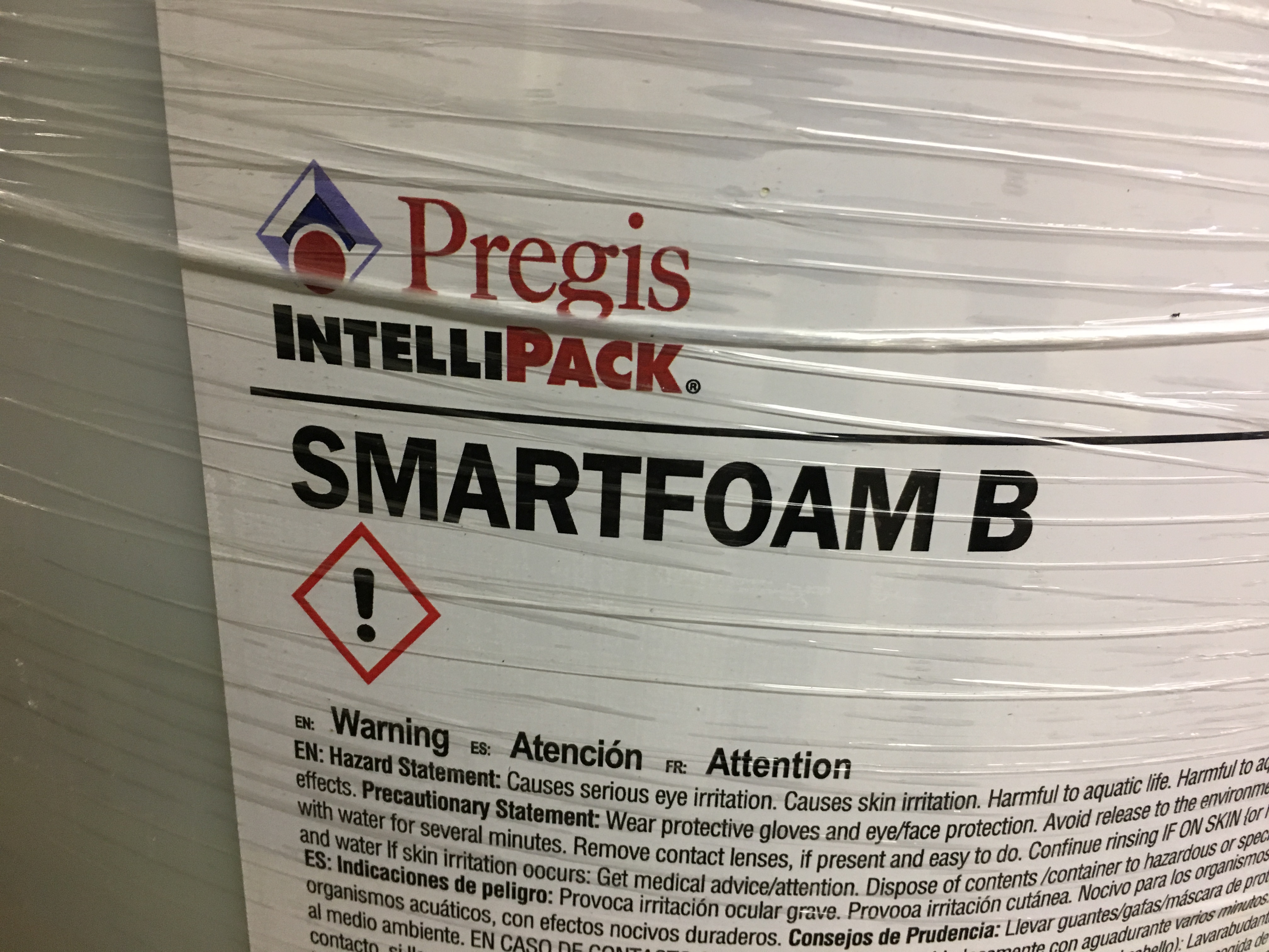 (1) DRUM PREGIS INTELLIPACK # SMARTFOAM-B (NEW) (*SEE PHOTOS)