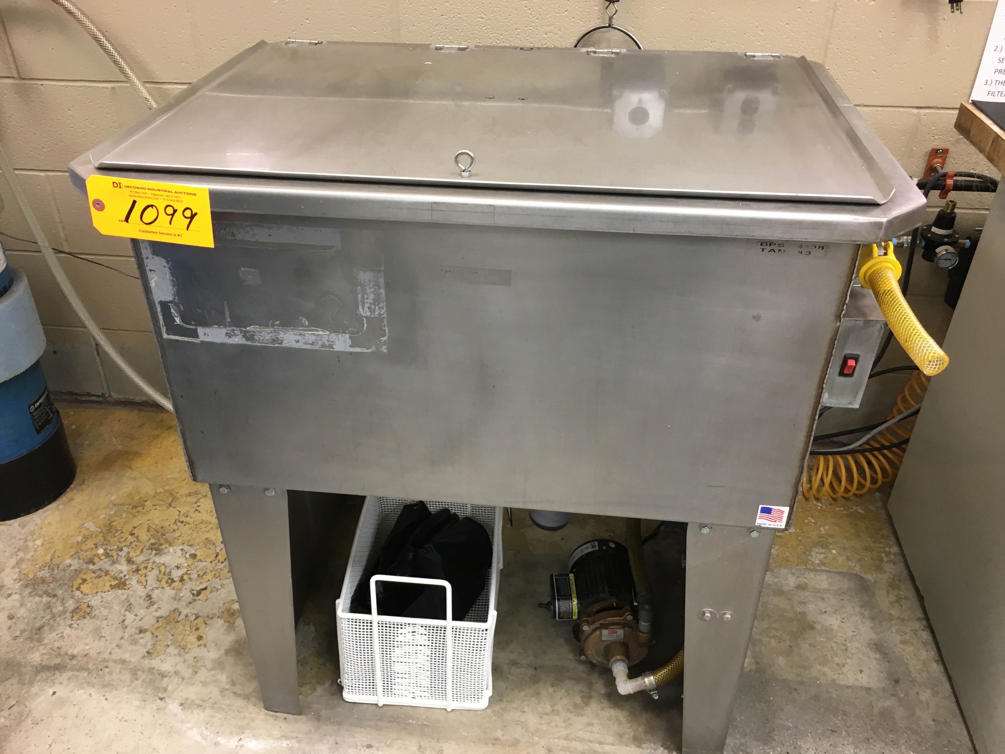 STAINLESS STEEL WASH TANK