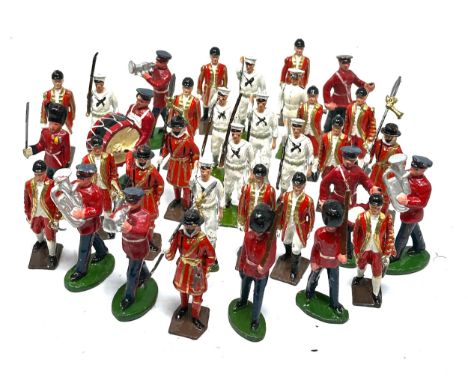 Large collection of vintage lead soldiers etc includes britains 